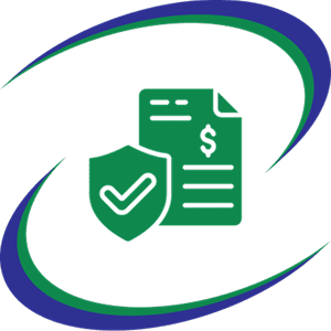 Invoice with a shield icon